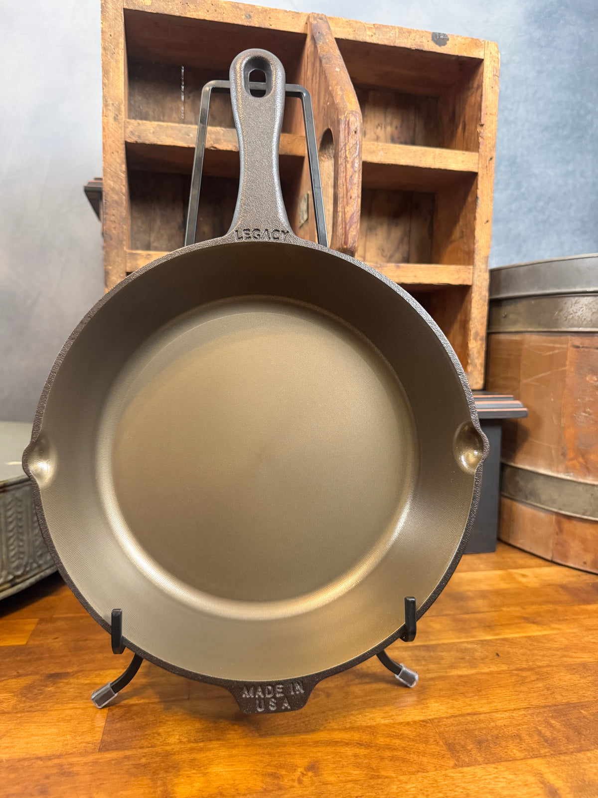 10" Wedding & 6th Anniversary Cast Iron Skillet - Custom Engraved