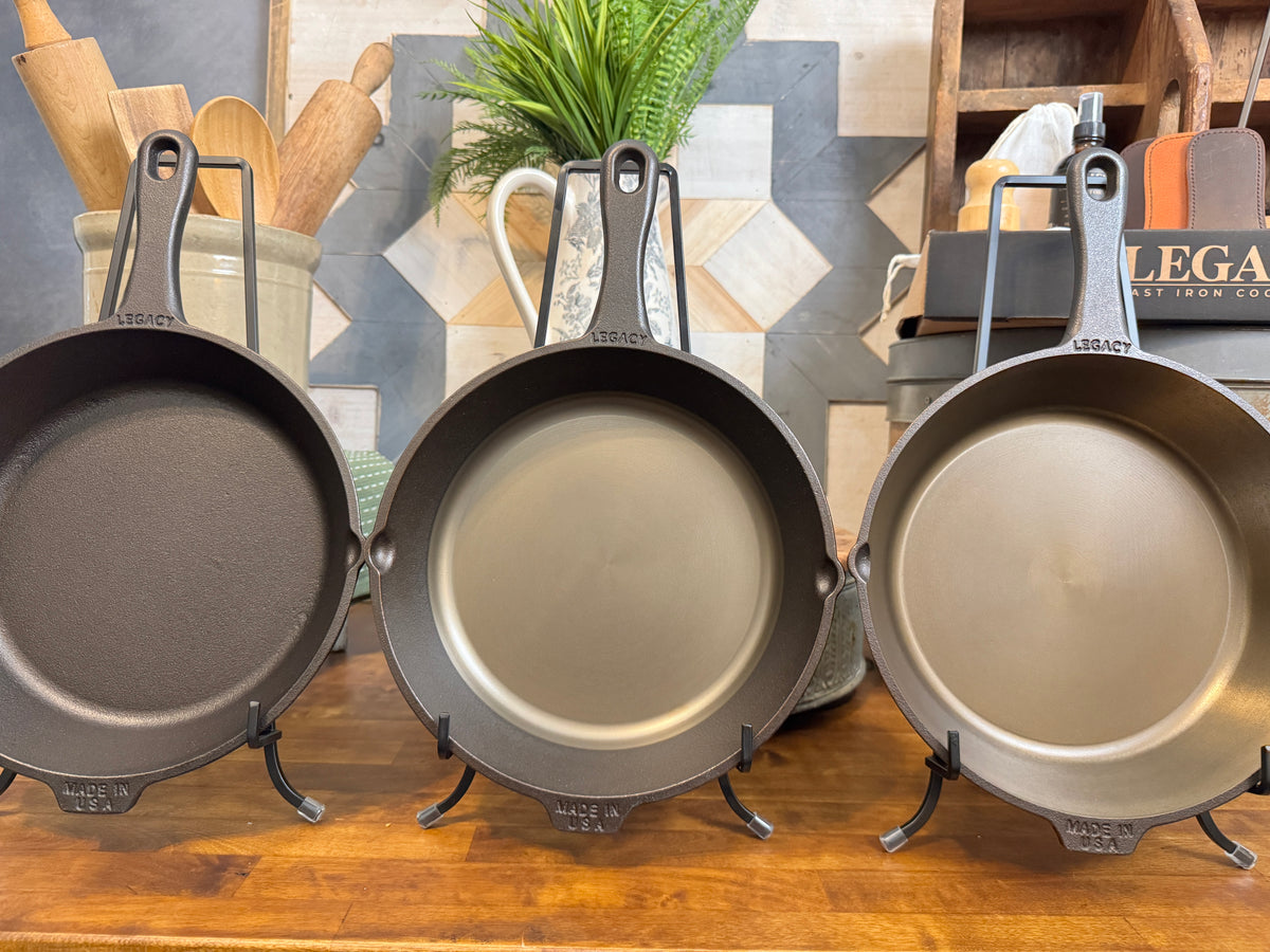 10" Business Logo Cast Iron Skillet - Custom Machining & Logo Engraving