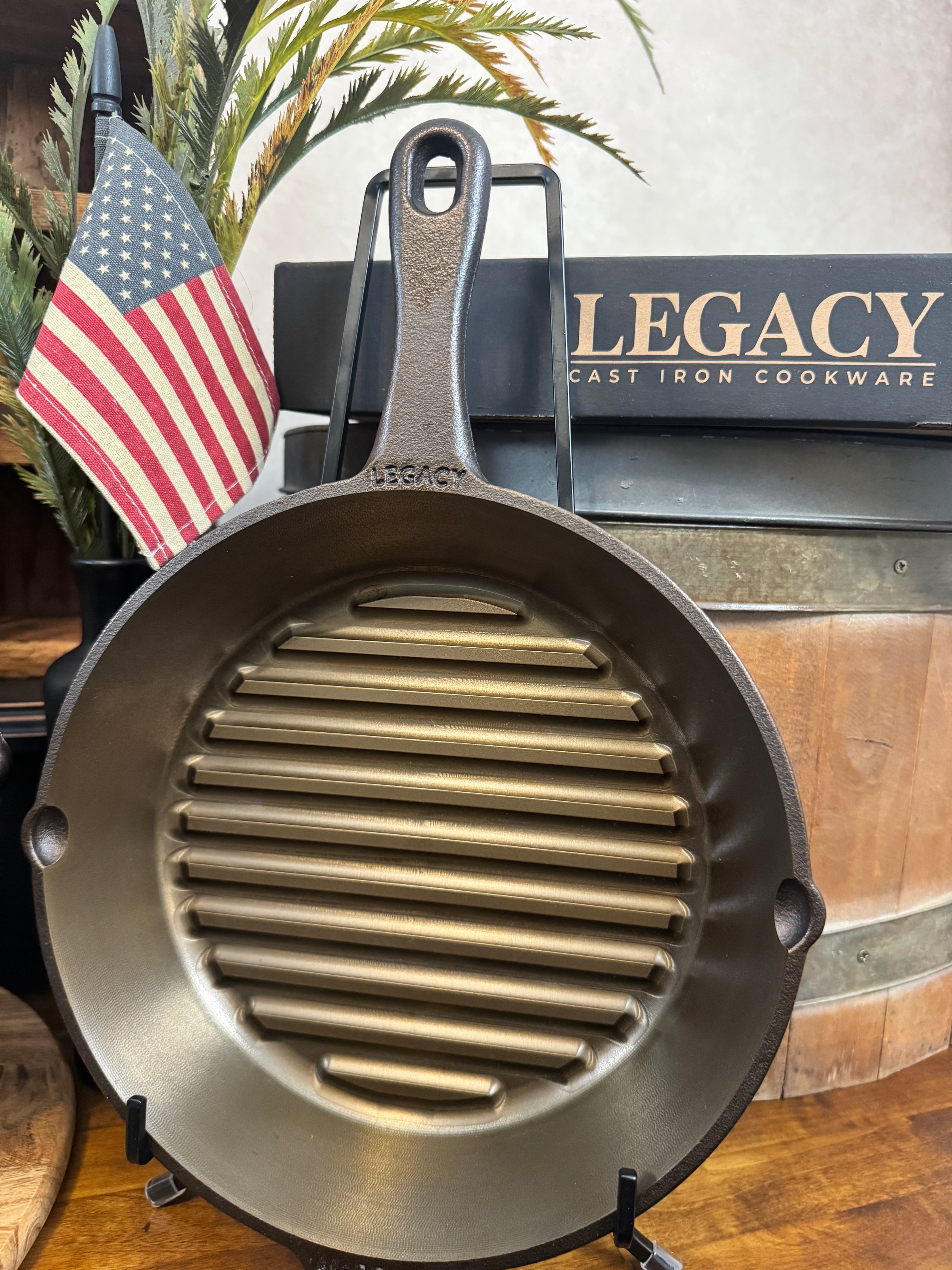 10" Personalized Legacy Cast Iron Skillet – Custom 3D CNC Engraved