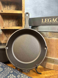 10" Business Logo Cast Iron Skillet - Custom Machining & Logo Engraving