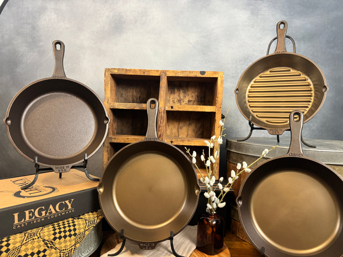 10" Personalized Legacy Cast Iron Skillet – Custom 3D CNC Engraved