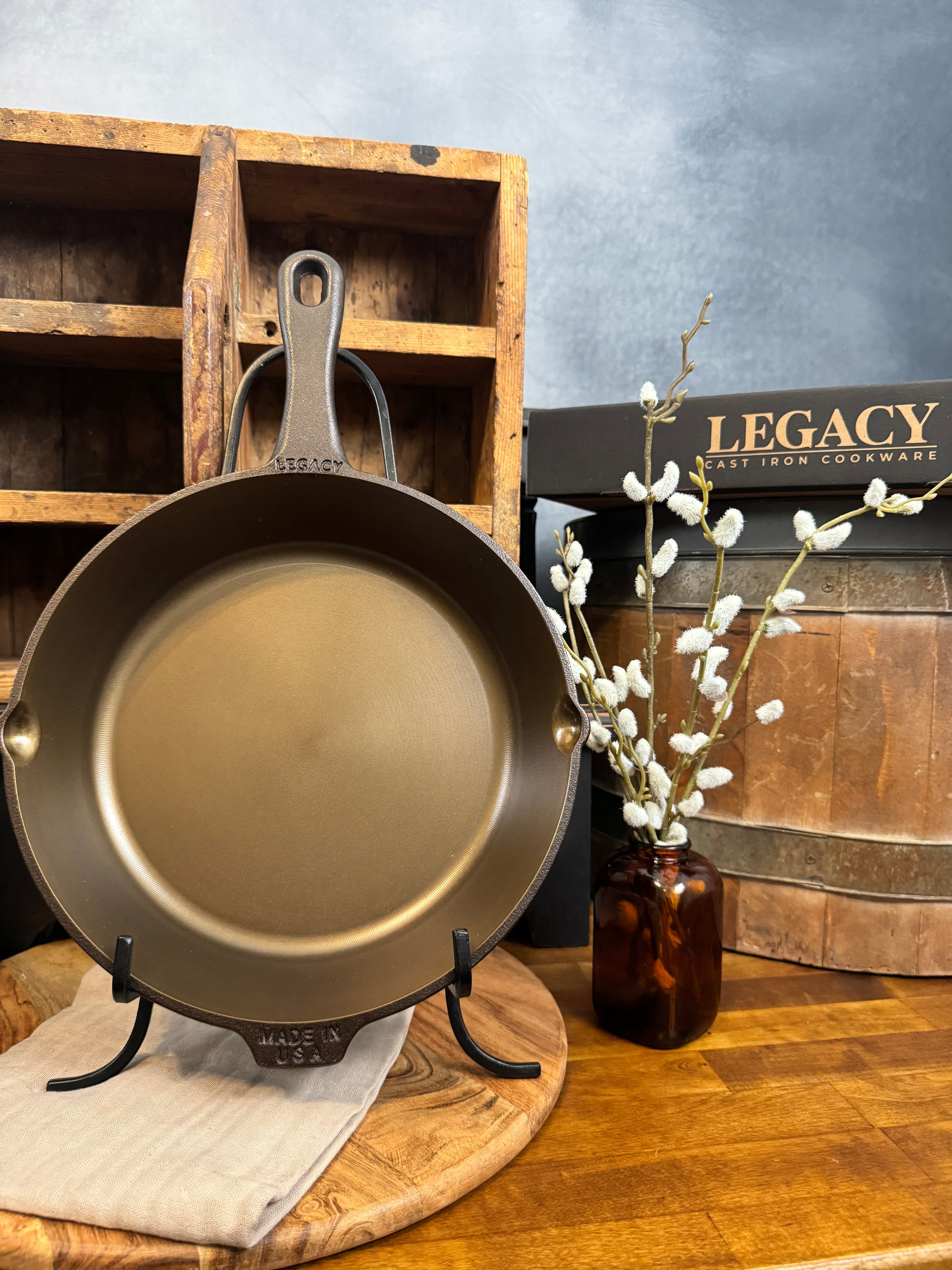 10" Legacy Cast Iron Skillet - Fully Machined Interior | Ready to Ship
