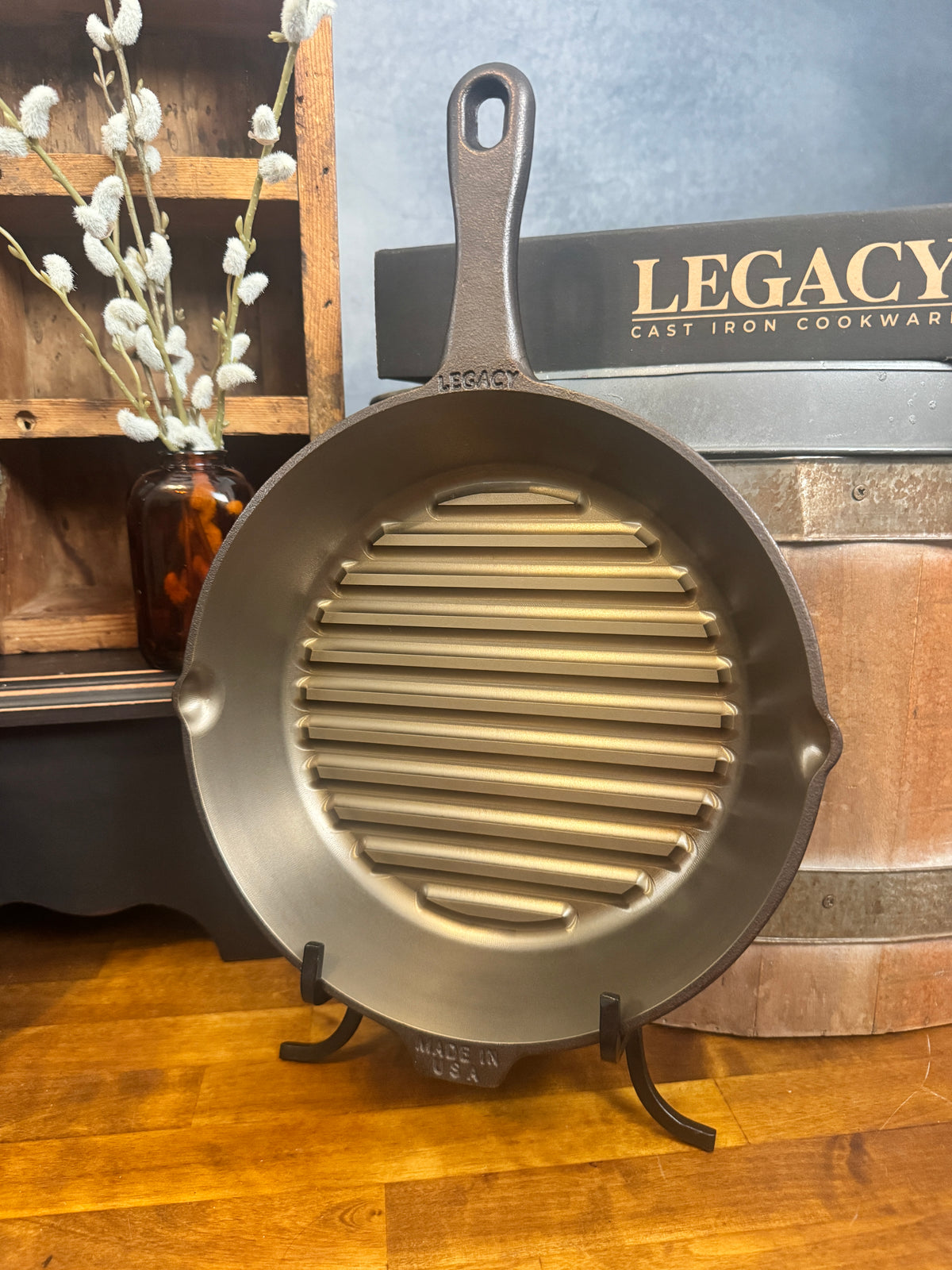 10" Wedding & 6th Anniversary Cast Iron Skillet - Custom Engraved