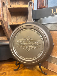 10" Business Logo Cast Iron Skillet - Custom Machining & Logo Engraving