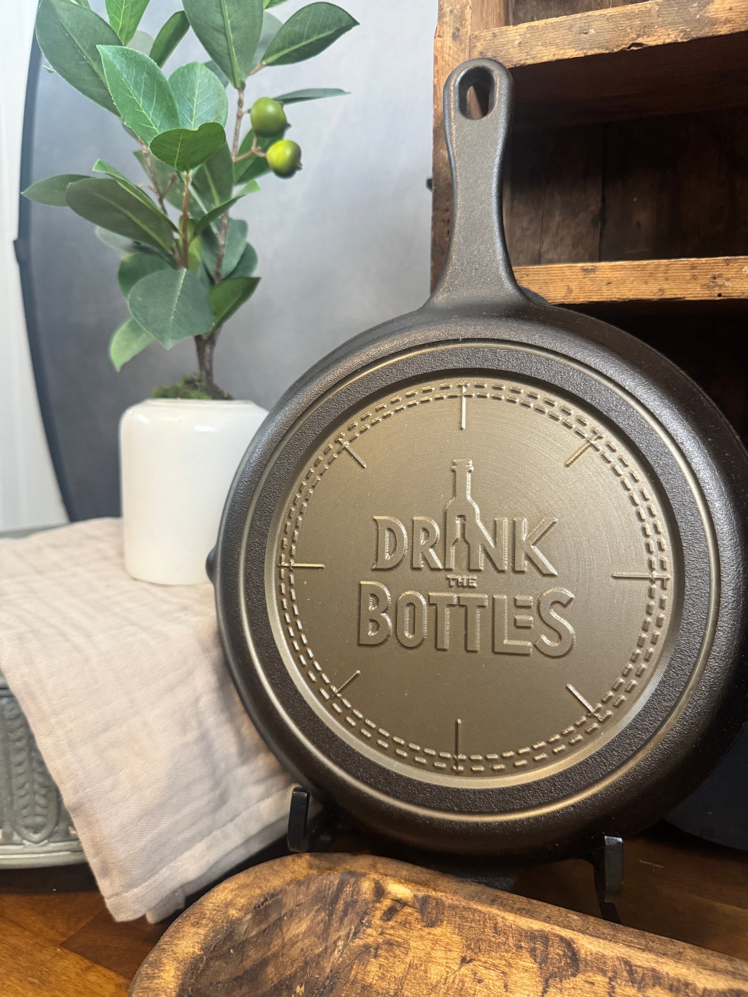 10" Personalized Legacy Cast Iron Skillet – Custom 3D CNC Engraved
