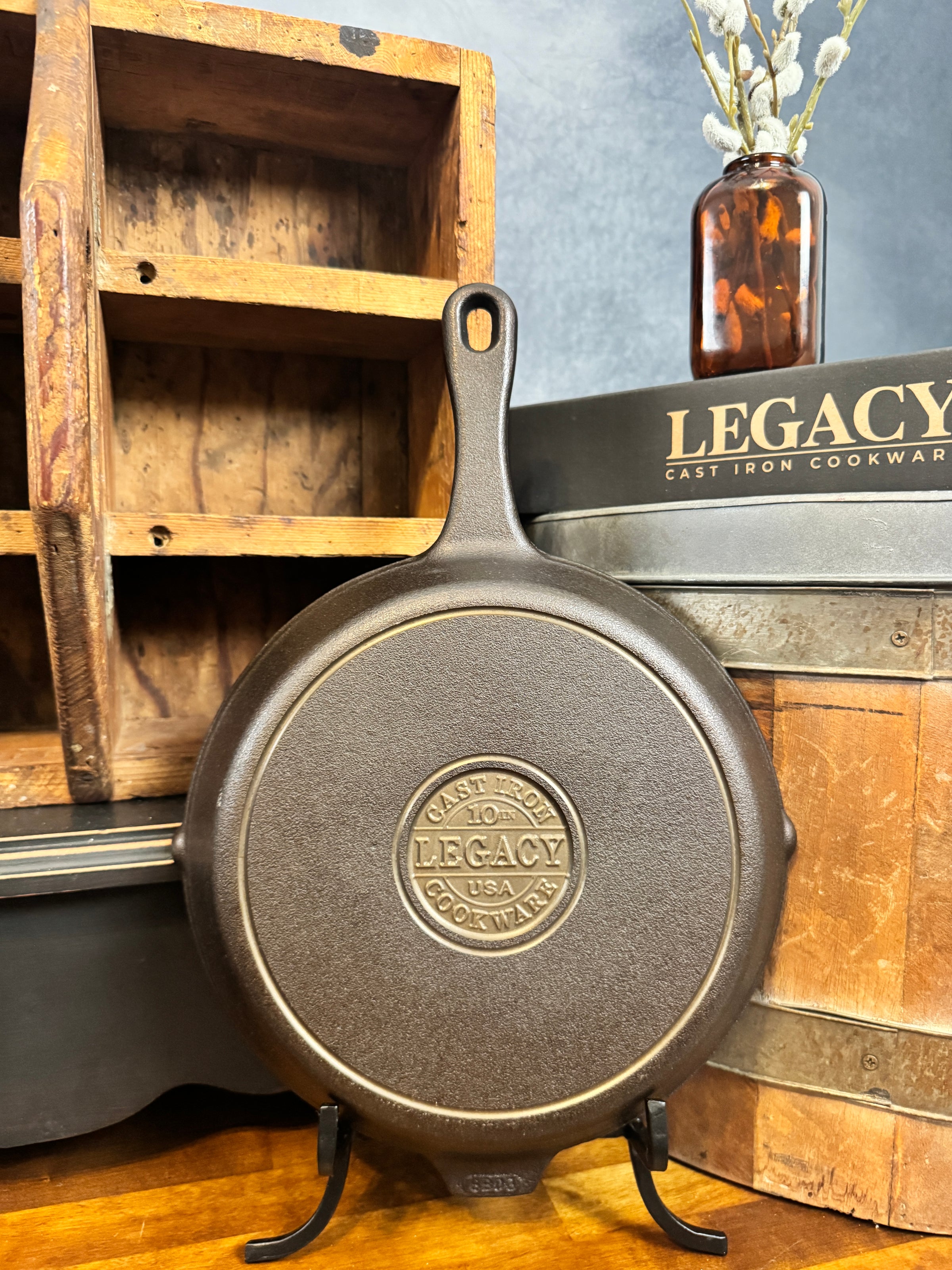 10" Legacy Cast Iron Skillet - Fully Machined Interior | Ready to Ship