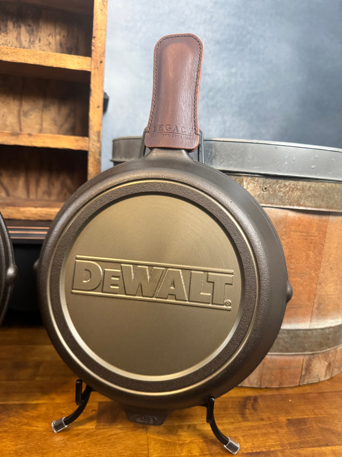 10" Business Logo Cast Iron Skillet - Custom Machining & Logo Engraving